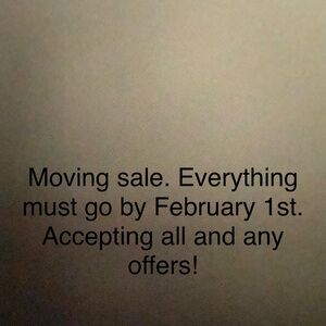 Moving Sale Announcement